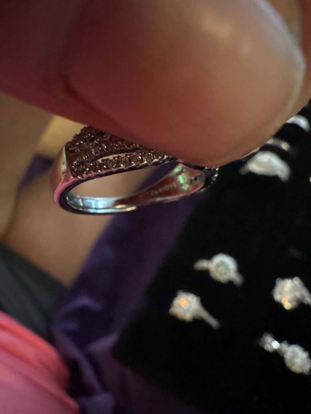 Le Vian 14K Vanilla Gold Diamond Crisscross Engagement Ring